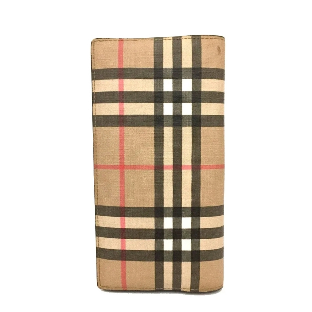 BURBERRY Nova Check PVC Long Bifold Wallet. Offers Welcome!!